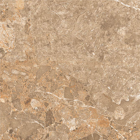 Gresie interior maro Sandalo Brown, portelanata, glazurata, finisaj lucios, patrata, grosime 9 mm, 60 x 60 cm
