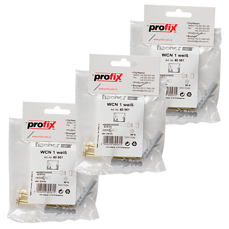 Set fixare sanitare, Fischer WCN 1, 8 x 40 mm, 6 x 70 mm