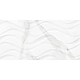 Faianta baie Kai Delphi Waves White, alb, lucios, aspect de marmura, 50 x 25 cm