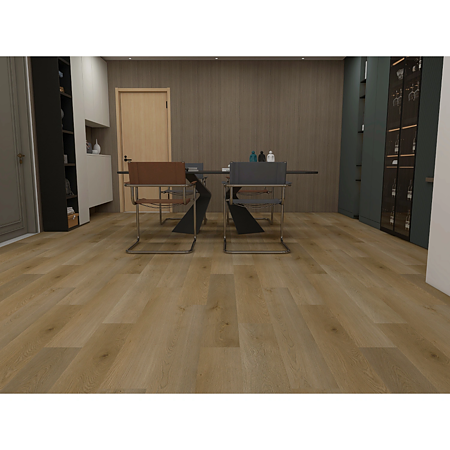 Pardoseala SPC 4+1 mm Cedar 8002, nuanta medie, crem, lemn, clasa de trafic 32, click unilin 2G, folie izolatoare atasata, 1220 x 180 mm