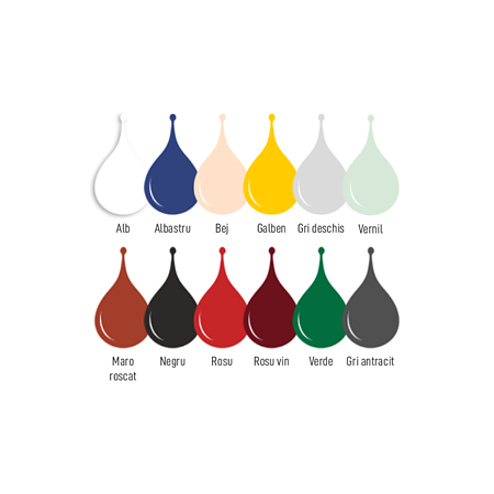 Email Kober Ecolux Kolor, pentru lemn/metal, interior/exterior, pe baza de apa, gri deschis lucios, 2.5 l