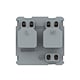 Modul priza simpla Schuko Livolo VL-FCTC16A, policarbonat, auriu