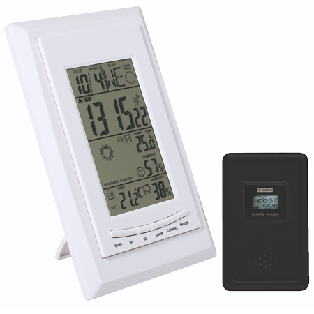 Statie meteorologica Home Somogyi Elektronic HCW 21, ecran LCD, ceas, radio, emitator extern
