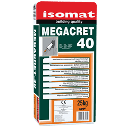 Mortar pentru zidarie Isomat Megacret-40 Geo, gri, 25 kg