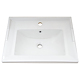 Set mobilier baie Florenta Sanitop, baza/lavoar/oglinda, albastru, 600 x 435 x 810 mm