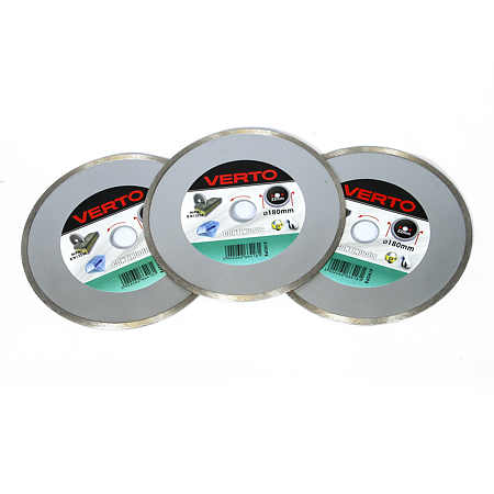 Disc diamantat continuu debitare marmura Verto 61H2P8, 180 x 22.2 x 2 mm 