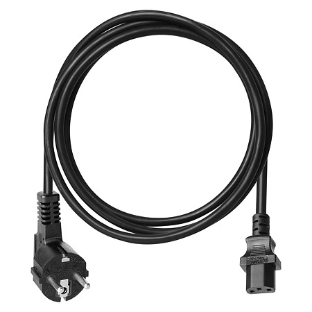 Cablu de alimentare pentru calculator Emos, cu stecher, 3 x 0.75 mm2, negru, 1.5 m