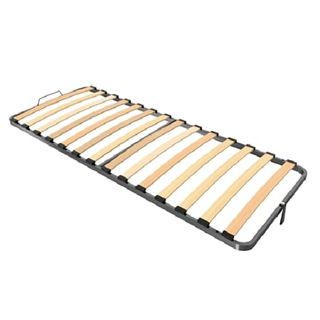 Somiera ranforsata rotunjita pentru pat, cadru metallic, lamele fag, 900 x 1900 mm