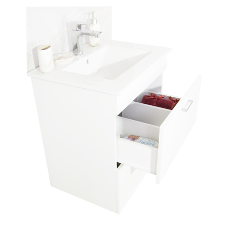 Mobilier baie Badenmob Seria 067, baza cu lavoar, PAL, alb, 60 x 46 x 52 cm