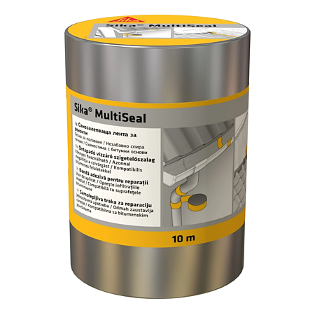 Banda bituminoasa autoadeziva pentru etansare/hidroizolatii Sika MultiSeal, aluminiu, 10 m x 300 mm