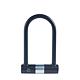 Cablu antifurt pentru bicicleta, Yale, tip U, cu cheie, negru, 158 mm