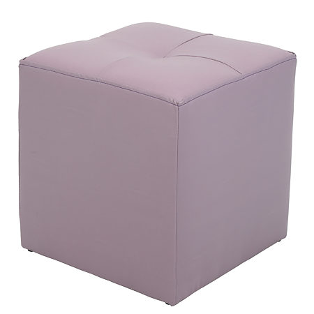 Taburet Cool tapiterie imitatie de piele, lila IP21897, 36 x 36 x 38 cm