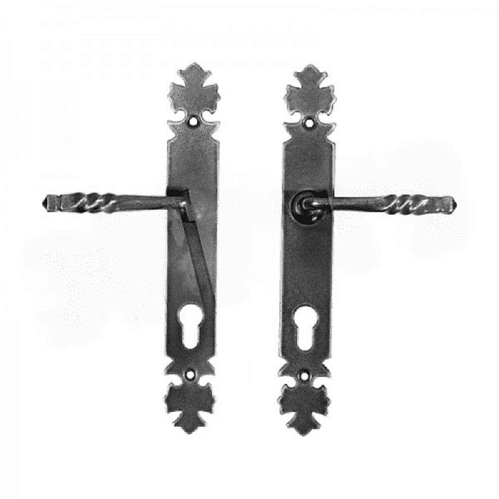 modele porti fier forjat cu poarta mica inclusa Sild cu maner pentru poarta, fier forjat, 300 x 40 x 2 mm SET