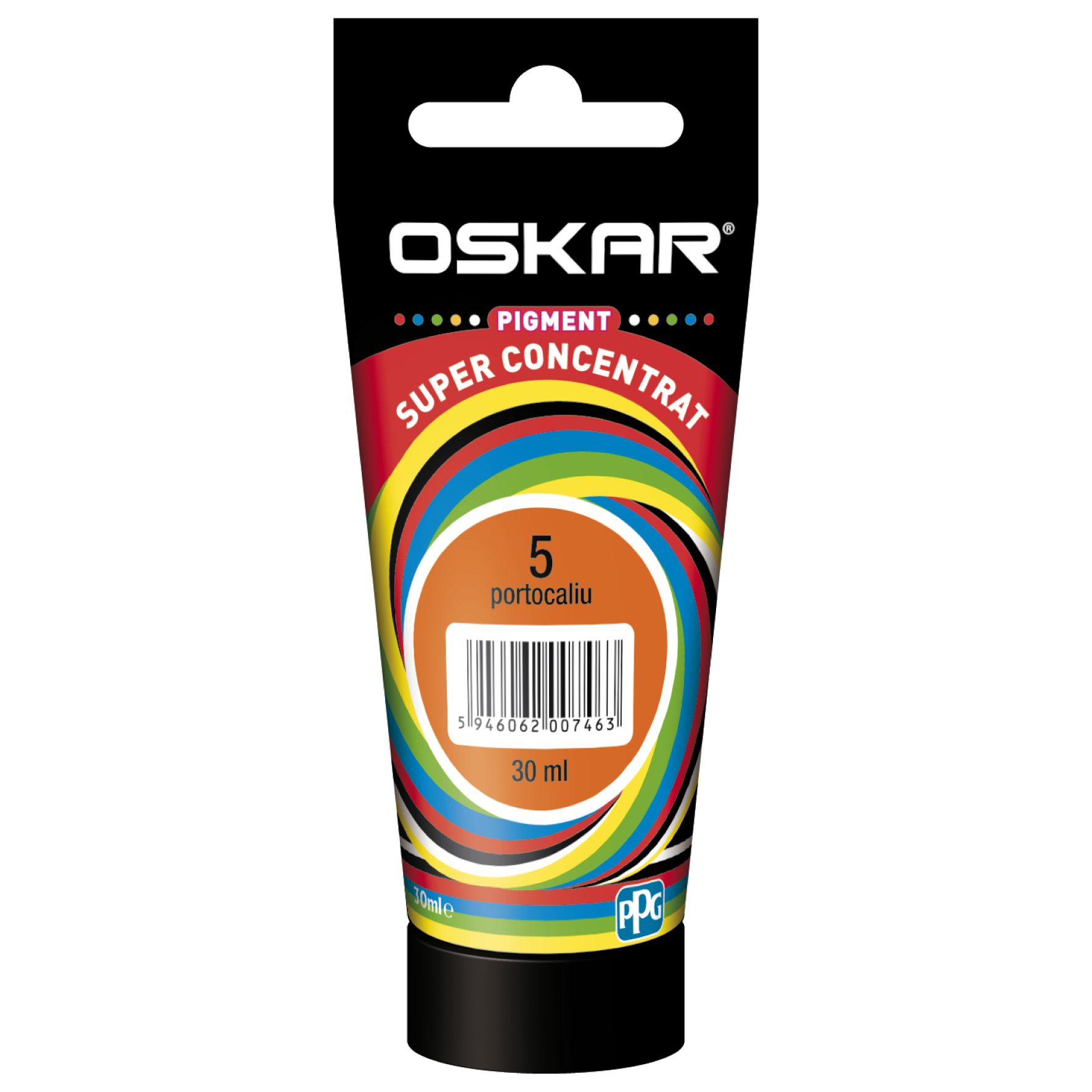 Pigment vopsea lavabila Oskar super concentrat, portocaliu 5, 30 ml Coloranti
