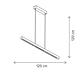 Suspensie LED Klausen Himera, 36W, 4000K, argintiu