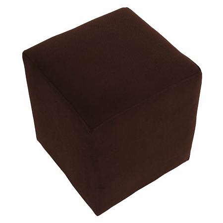 Taburet Cube, tapiterie stofa, maro K7, 45 x 37 x 37 cm
