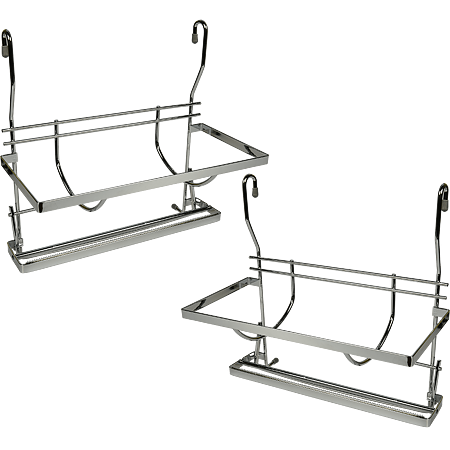  Suport dublu pentru folie si prosop, fier cromat, 31,5 x 18 x 31 cm