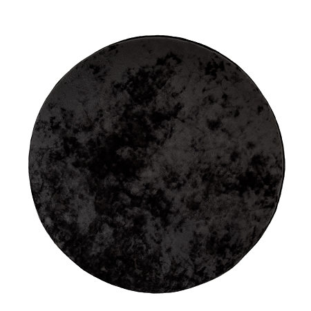 Taburet Nadia, catifea negra E01, cu spatiu depozitare, rotund, 37 x 37 x 42 cm Taburet Nadia, catifea negra E01, cu spatiu depozitare, rotund, 37 x 37 x 42 cm