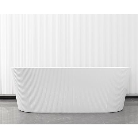 Cada baie freestanding Sanotechnik Reno white, montaj dreapta, acryl, alb, 170 x 75 x 58 cm