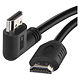Cablu HDMI/Ethernet de mare viteza Emos, tata 90°- tata drept, 5 m