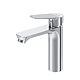 Baterie lavoar AM.PM Hit FTA02100, monocomanda, montaj blat/lavoar, alama, finisaj cromat, cartus ceramic 30 mm