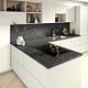 Placa antistropi Egger F206 PM Pietra Grigia negru/ GZW SM Alb, laca suport MDF, decor marmura, anti-amprenta, 4100 x 640 x 8 mm
