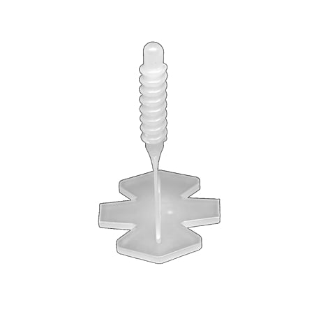 Distantieri tip surub pentru faianta si gresie, polipropilena, alb, 2 mm, 50 bucati