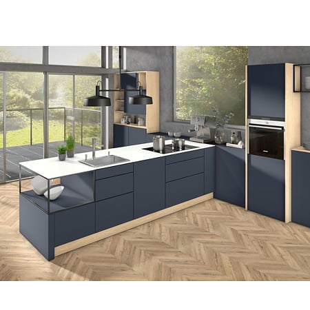 Pal lacuit Egger PerfectSense U599 TM Albastru indigo, mat, antiamprenta, decor uni, 2800 x 2070 x 19 mm 