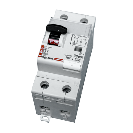 Disjunctor diferential DX3 6000 10kA Legrand 411005, P+N, 32A, 30mA Disjunctor diferential DX3 6000 10kA Legrand 411005, P+N, 32A, 30mA