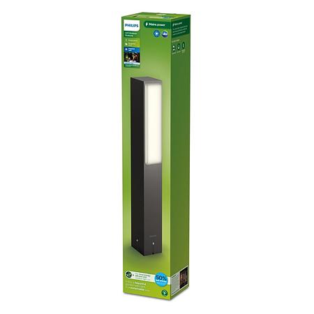 Stalp iluminat exterior Philips Stratosphere, 3.8 W, aluminiu, antracit, inaltime 42 cm