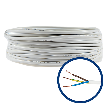 Cablu electric MYYM, izolatie PVC, 3 x 1,5 mm