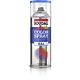 Vopsea spray acrilica pentru metal / plastic / lemn Soudal Color Spray, maro inchis RAL 8019, interior/exterior, 400 ml