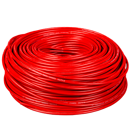Cablu electric MYF (H05V-K) 4 mmp, izolatie PVC, rosu
