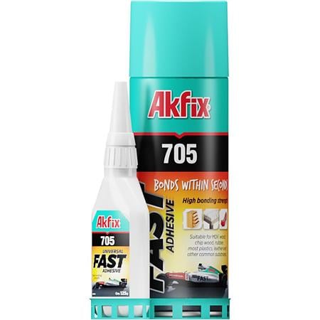 Adeziv universal bicomponent AKFIX 705 cu intarire rapida, 100 ml + 25 g