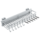 Suport cu glisare pentru cravate, curele si sosete, cromat, 450 mm