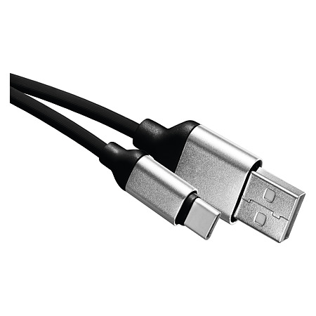 Cablu USB Emos 2.0 C, negru, 1 m