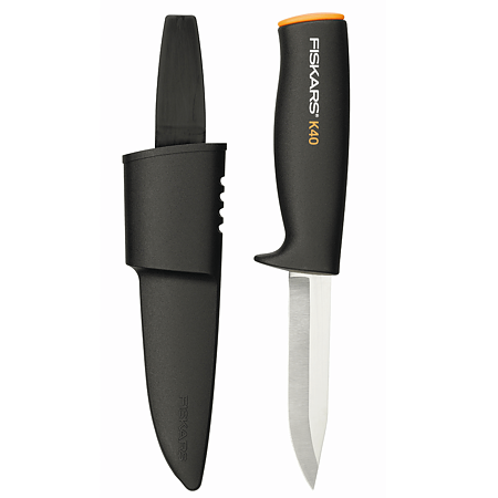 Cutit utilitar Fiskars K40, 218 mm, 70 g, inox Cutit utilitar Fiskars K40, 218 mm, 70 g, inox