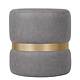 Taburet Ring, inel auriu, stofa gri deschis M609, rotund, 38 x 38 x 40 cm Taburet Ring, inel auriu, stofa gri deschis M609, rotund, 38 x 38 x 40 cm