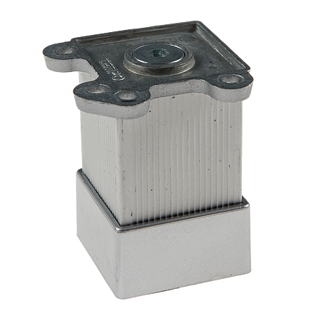 Picior patrat cu flansa metalica, 40 x 40 mm, H 70 mm