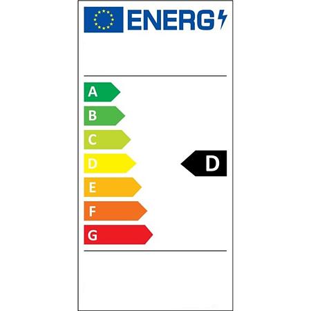 Plafoniera Huerta, plastic, LED, 20 W, alb si negru, 31 x 52.5 cm