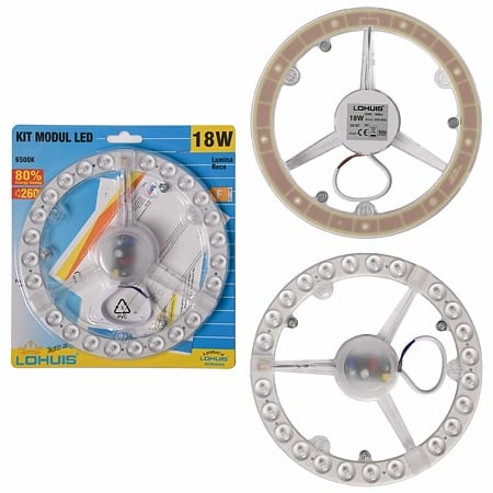 Kit modul LED Hepol, 18 W, 1800 lumeni, alb rece, 6500 K, 194 mm diametru