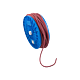 Franghie elastica din fibra de cauciuc, rosu negru, 6 mm