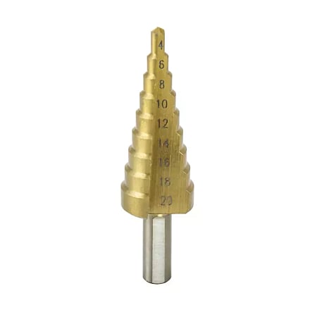 Burghiu pentru metal in trepte HSS TIN, 4 - 20 mm