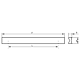 Maner AA318X 32 mm, aluminiu mat