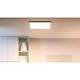 Plafoniera LED WiZ SuperSlim, plastic/metal, 36 W, alb, 60 x 60 x 4.2 cm