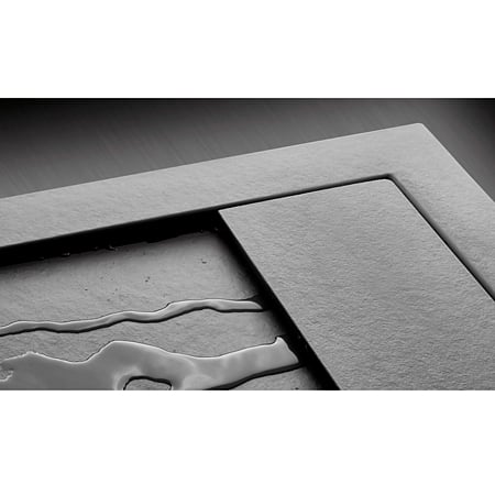 Cada de dus Radaway Teos C HTC9090-54, marmura lichida, anti-bacteriana, anti-alunecare, negru, 90 x 90 cm