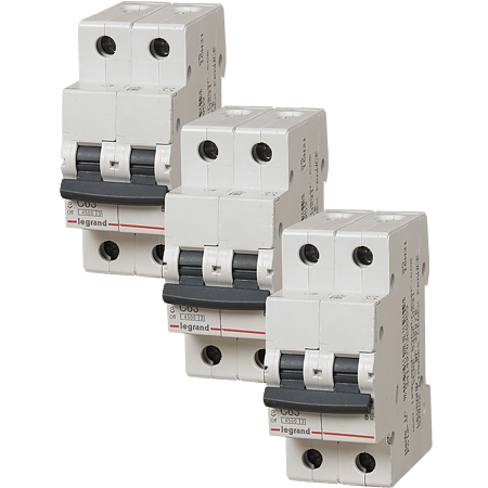 Disjunctor magneto-termic Legrand, 2 pol, 63A