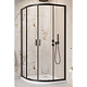 Inchidere dus Radaway Alienta Black A, culisant, sticla 5 mm, Easy Cleen, 90 x 90 x 1900 cm