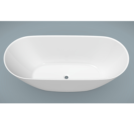 Cada freestanding Marmite BT 0604, compozit mineral, fara preaplin, alb mat, 1600 x 700 mm