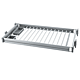 Suport ajustabil cu glisare pentru pantaloni/accesorii, aluminiu, 65 x 45 x 10 cm